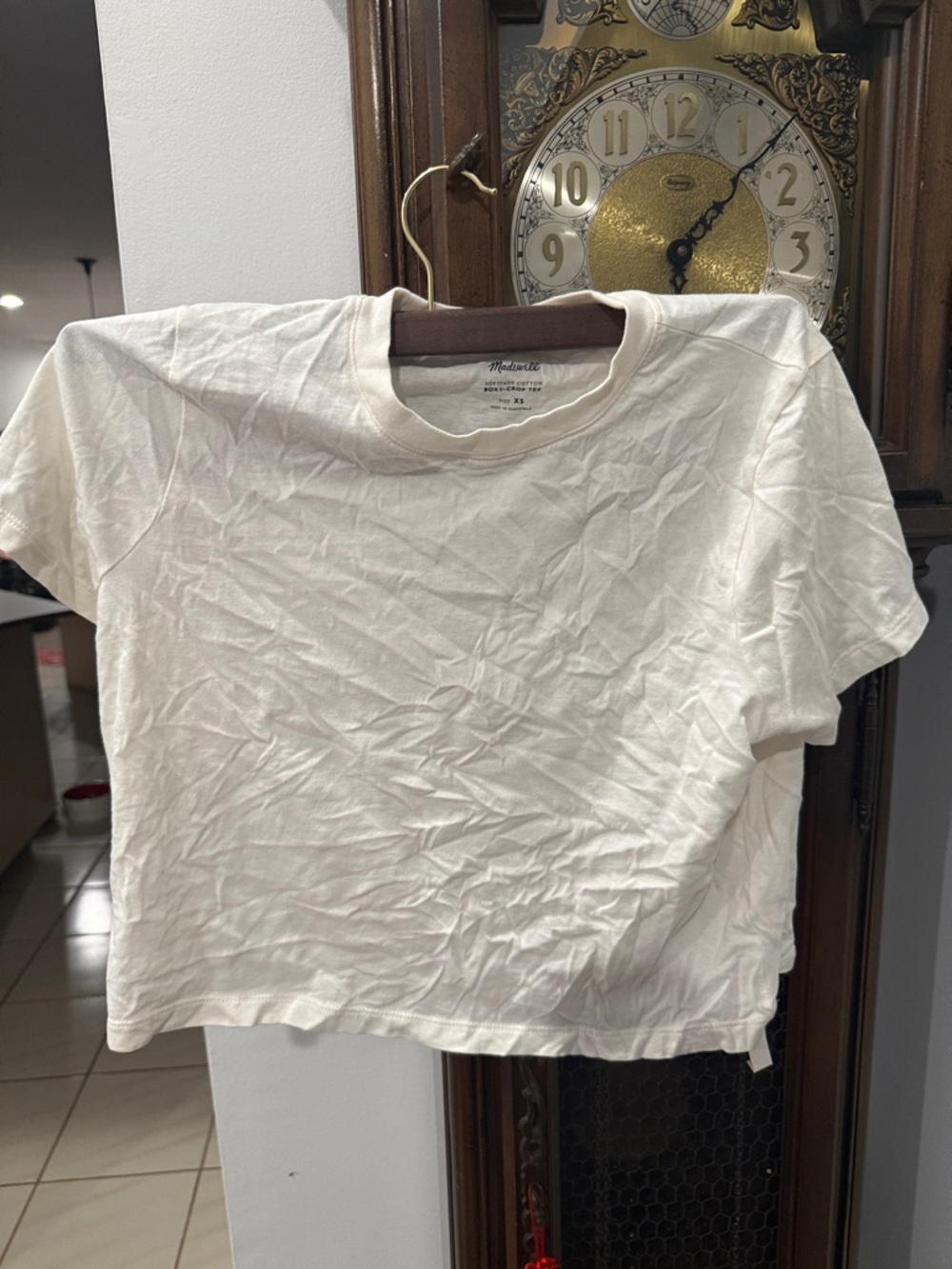 Madewell White Short-Sleeve Crewneck Tee